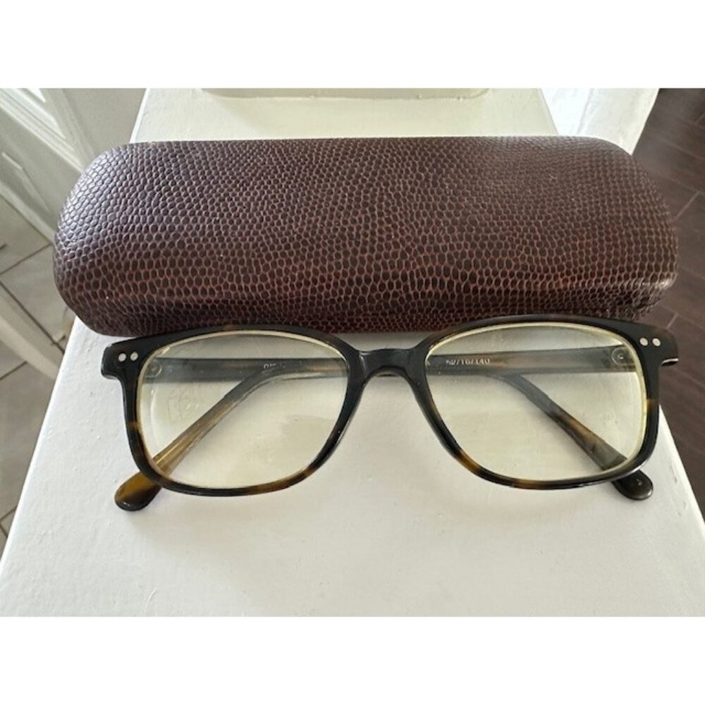 Giovanni Havana Eyeglasses Frames Only Plastic 52 16 140 Brown Tortoise Used